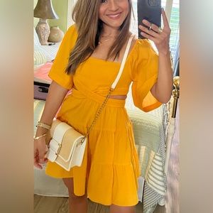 Free people cross of sunlight mini dress. Worn once.